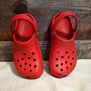 CROCS Red Water Shoes Classic Design C13 A